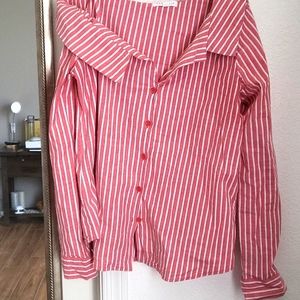 Off-the-Shoulder Button Down